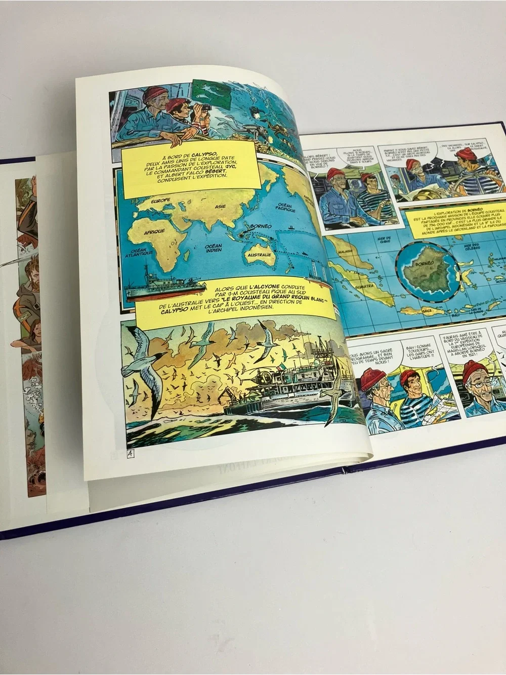 1997 La pieuvre rouge de Bornéo L'Aventure de l'équipe Cousteau en BD Livre Rare - Picture 7 of 17
